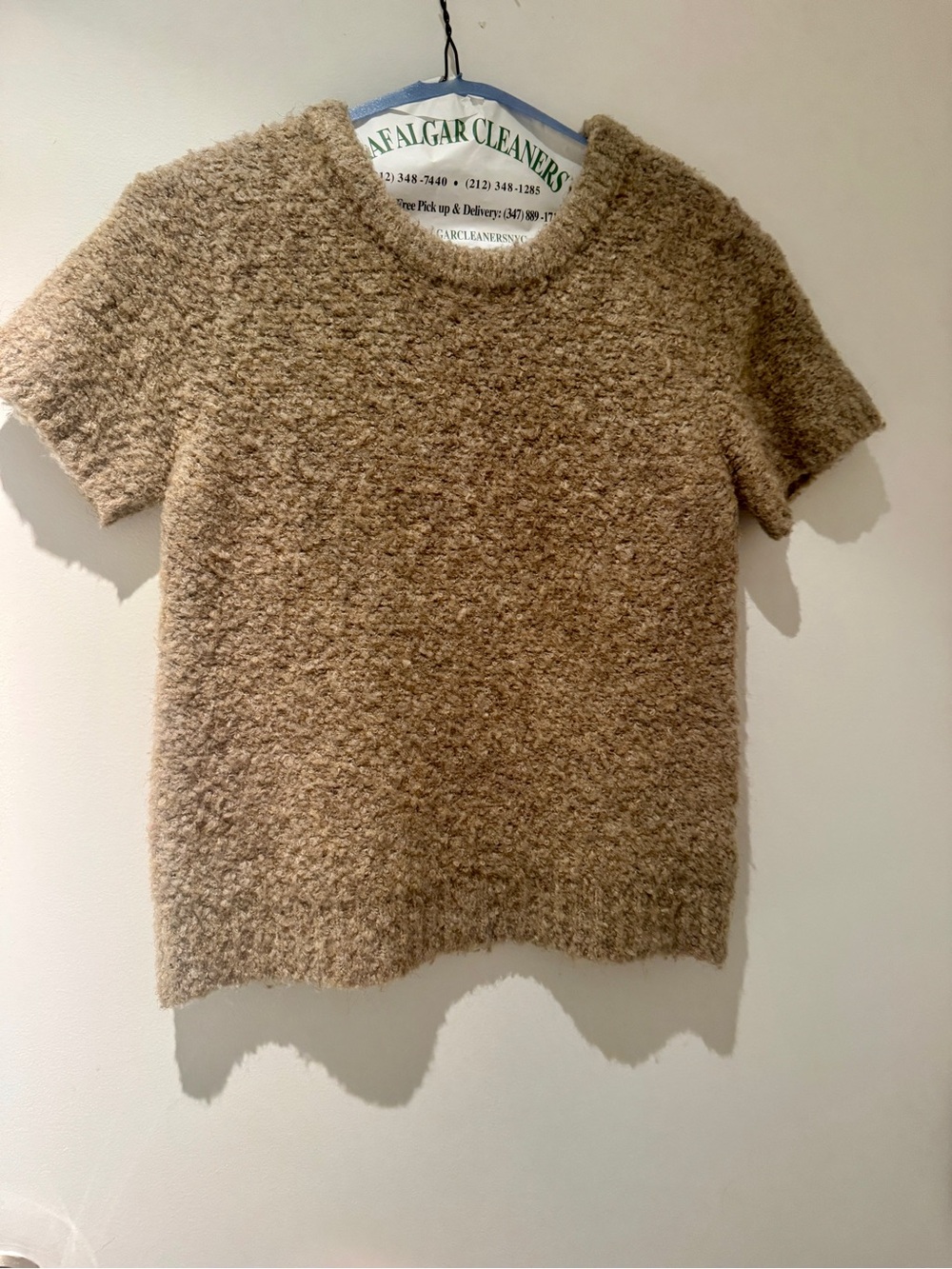 French Le Bon Shoppe Textured Bouclé Sweater – Size Small